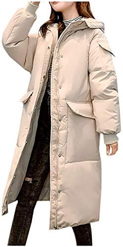 Dosoop 2020 Kadın Pamuk Yastıklı Ceket Kapşonlu Aşağı Ceket Uzun Gevşek Lady Kış Mont