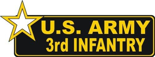 MIKNATIS Amerika Birleşik Devletleri Ordusu 3. Piyade Tampon Manyetik Etiket Çıkartma 6 6-Pack