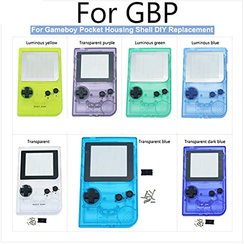 Tam Konut Kabuk Değiştirme Kapak Kılıf için Nintendo Game Boy Cep GBP Konsolu ile Düğmeler Kiti (Aydınlık mavi)