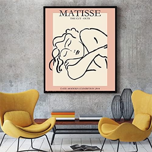 Matisse, Picasso, Van Gogh Kandinski Basquiat Joan Miro Poster Baskılar, Mix sanatçı Duvar Dekoru, Poster Baskı, Matisse Odası