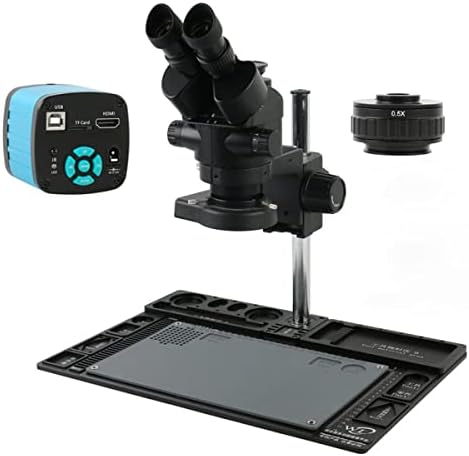 XuuSHA El Dijital Mikroskop Aksesuarları 7X-45X Simul-Odak Endüstriyel Trinoküler Stereo Mikroskop Kamera Mikroskop Aksesuarları