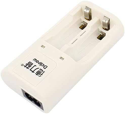Aexıt ABD Plug Güç kaynağı ve güç modülü AC 100-240 V Çift AA / AAA Şarj Edilebilir Ni-Mh pil şarj cihazı Beyaz