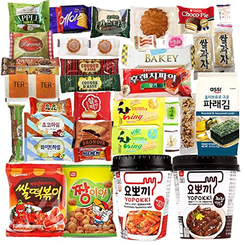 Journey of Asia Seri's Choice KOREAN Snack Kutu 36 Çocuklar, Çocuklar, Üniversite Öğrencileri, Yetişkinler ve Yaşlılar için Şeker,