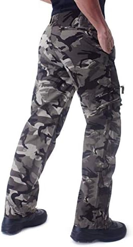 CRYSULLY erkek Pamuk Çok Cepler İş Pantolon Taktik Açık Askeri Ordu Kargo Pantolon (Hiçbir Kemer)