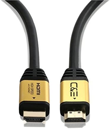 Ethernet ile 3ft (0.9 M) Yüksek Hızlı Ultra 4K HDMI Kablosu (3 Feet / 0.9 Metre) 4Kx2K 60HZ, 18 Gbps'yi destekler - 30 AWG -