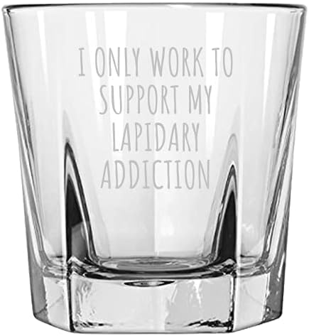 Lapidary Rocks Glass-Komik Lapidarist Hediyesi-Lapidary Hediyesi-Lapidary Bağımlılığım-Viski Bardağı