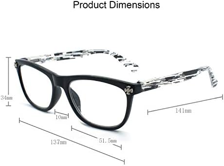 GÖZ ZOOM Retro Okuyucular Tasarım Plactic Çerçeve Okuma Gözlükleri Erkekler ve Kadınlar için, Mor, 2.00 Gücü