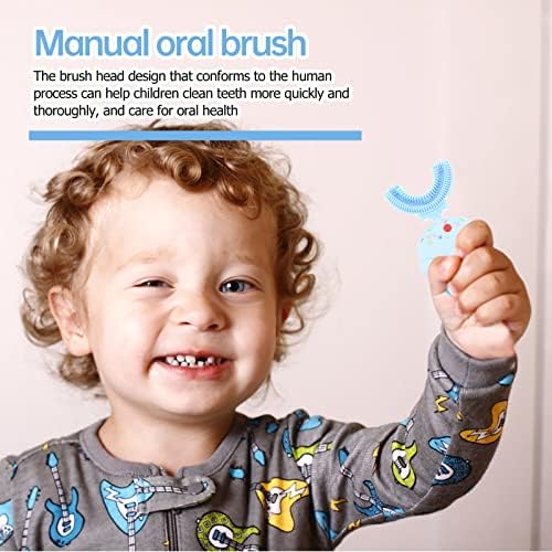 DOITOOL Çocuklar U-Şekilli Diş Fırçası Taşınabilir Ağız Diş Fırçası Ev Silikon Diş Fırçası