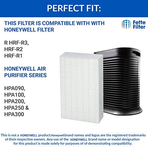 Fette Filtresi-6 Paket PremiumTrue HEPA Filtreleri Honeywell Filtresi ile Uyumlu R Hava Temizleyici Serisi için HPA090, HPA100,