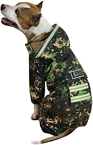 Özel Rus Köpek Kostüm Özel Kurbağa camo Üniforma Hood ile açık ışık yansıtan pet Giyim Askeri Köpek Giyim Taktik Köpek yelek