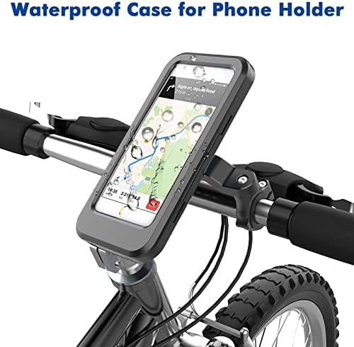 2 ADET Bisiklet Cep Telefonu Tutucu Evrensel Su Geçirmez Tutucu için Uygun Motosiklet-Bisiklet Gidon Bisiklet Koruyucu Kapak