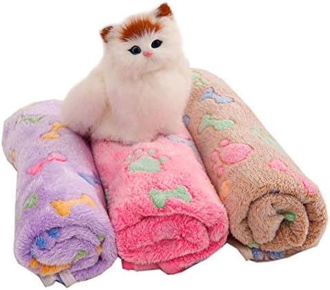 LAAT 1 pcs köpek battaniyesi evcil hayvan battaniyesi Pet Yumuşak Kabarık köpek battaniyesi Sonbahar ve Kış Sıcak Kalınlaşmış