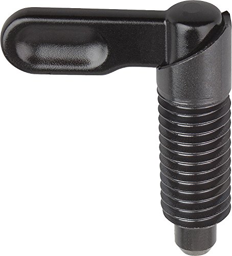 Kıpp 03099-0608AO Çelik Kam Hareketi İndeksleme Pistonu, Stil C, İnç, Siyah Oksit Kaplama, 8 mm Kilitleme Pimi Çapı, 3/4-16 Diş