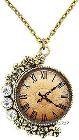 Yao0dıanxku Eski Saat Kolye, Steampunk İzle Kolye Antik Bronz, Takı Saat Kolye, Antik Saat Kolye Saat Takı.175