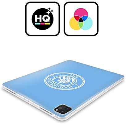 Kafa Kılıfı Tasarımları Resmi Lisanslı Manchester City Man City FC Mavi Beyaz Mono Rozet Yumuşak Jel Kılıf Apple iPad Mini ile