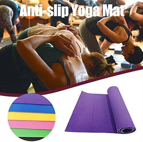 Yoga Mat Kaymaz, yumuşak, dayanıklı ve mükemmel esneklik, Yoga,Pilates ve Zemin Egzersizleri için Kaymaz Fitness Egzersiz Matı,