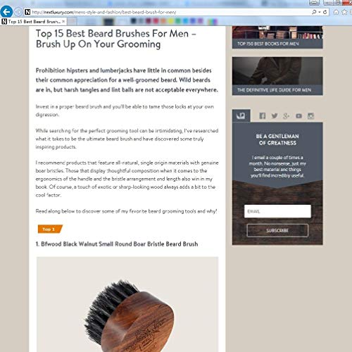 BFWood Doğal Domuzu Kıllar Fırça Seti için Saç ve Sakal