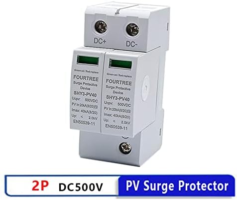 UUFA PV Dalgalanma Koruyucusu 2 P 500VDC Parafudr Cihazı SPD Ev Anahtarı Güneş Enerjisi Sistemi Birleştirici Kutusu Lazer Işaretleme