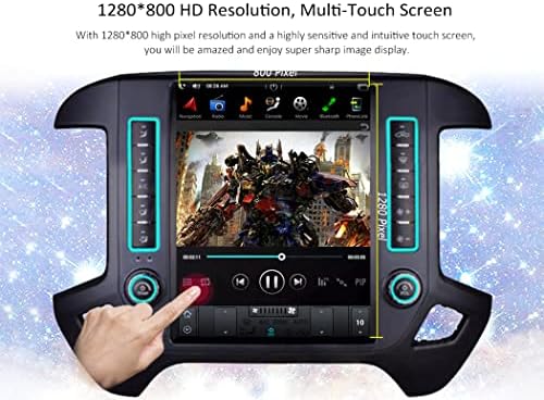 Android 9.0 Araba Radyo Stereo inç, Chevrolet Silverado ve GMC Sierra için Uyumlu Syschotech Kafa Ünitesi Multimedya Video Oynatıcı,