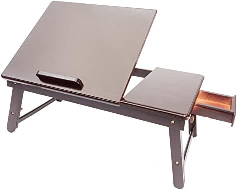 Yatak için HANHANXİAO Dizüstü Bilgisayar Masası, Depolama Çekmeceli Tur Masaları Tepsileri, Ayarlanabilir Tur Masası Tepsisi,