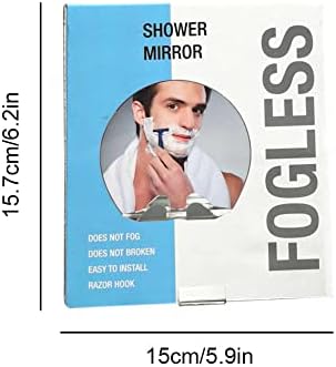 SouiWuzi Anti Sis Duş Aynası Kırılmaz Akrilik banyo aynası Tıraş Aynası makyaj aynası Yuvarlak