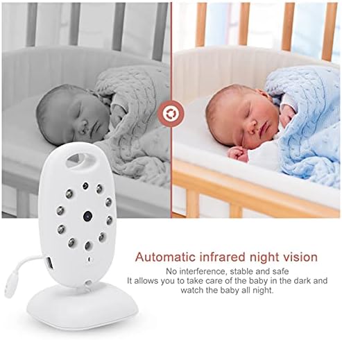 2-Yönlü Ses Bebek İzleme Monitörü, İzleme Odası Sıcaklık Akıllı Bebek izleme Monitörü 2.4 in Otomatik Kızılötesi Gece Tak ve