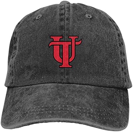 Tampa Üniversitesi Klasik kovboy şapkası Ayarlanabilir beyzbol şapkası Unisex Rahat Spor Şapka Siyah