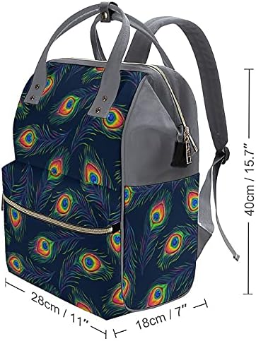 Tavuskuşu tüyleri anne sırt çantası su geçirmez omuz çantası rahat büyük sırt çantası seyahat alışveriş iş için