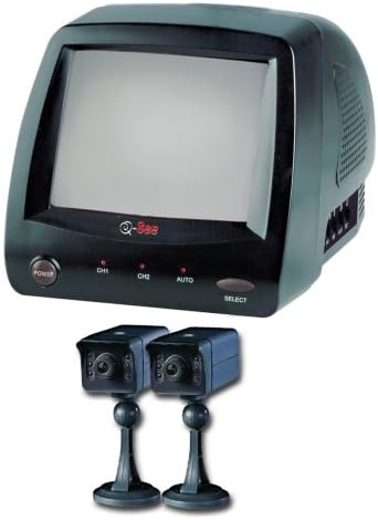 Q-See QSVOSB Güvenlik Gözlem Sistemi Monitörü ve 2 Kamera (Siyah Beyaz)