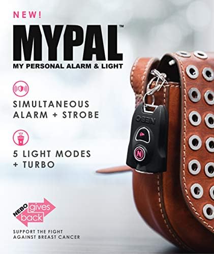 NEBO MyPal Kişisel Alarm El Feneri: 400 Lümen Anahtarlık flaş ışığı ve 83dB Acil Durum Alarmı; Alarm ve Flaş Modu dahil olmak