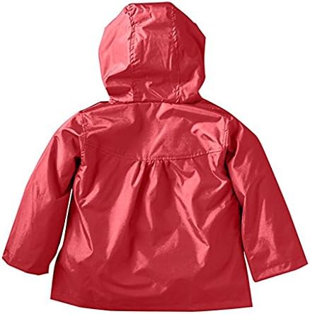 Wennikids Bebek Kız Çocuk Su Geçirmez Çiçek Kapüşonlu Ceket Ceket Dış Giyim Yağmurluk Hoodies