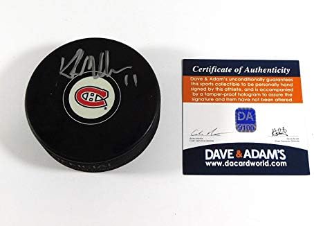 Kirk Muller İmzalı NHL Hatıra Hokey Diski Canadiens Dave & Adam'ın Otomatik İmzalı NHL Diskleri