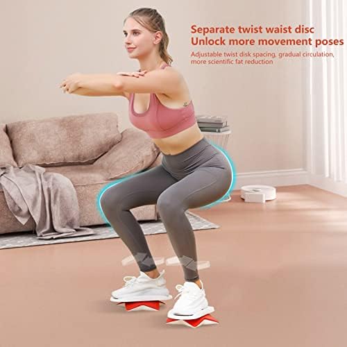 Hislaves Home Gym Fitness Ekipmanları, bel büküm diski Ayarlanabilir Silikon Parçacıklar Taşınabilir Anti Kayma Karın Eğitim