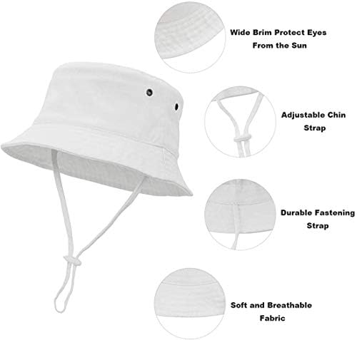 Yüzyıl Yıldız Bebek güneş şapkaları UPF 50 + Geniş Ağız güneş şapkası Bebek Erkek Kız Sevimli Yaz plaj kovası Şapka Yürümeye