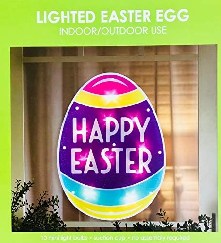 Bilinmeyen Careland Etkisi Işıklı Pencere Paskalya Yumurtası-Parıldayan Mutlu Paskalyalar