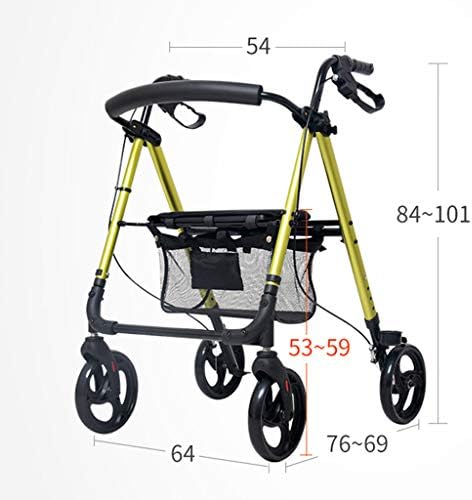 Çok fonksiyonlu arabaları SunHai Yaşlı Adam Arabası Yürüteç Alışveriş Sepeti Taşınabilir Katlanır Tekerlekli Sandalye Yaşlı Adam
