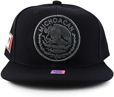 Trendy Giyim Mağazası Çocuk Şehirleri Meksika Dairesel Logo İşlemeli Yapılandırılmış Snapback Cap