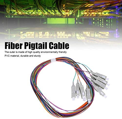 Fiber Optik Kablolar SC/UPC 62.5 / 125 Fiber Pigtail Kablo Çok Modlu Taşıyıcı Sınıfı Seviye 12 Çekirdekli PVC Kabuklu