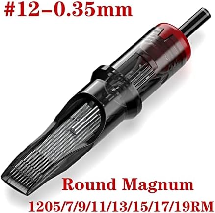 RJSP Dövme Kartuş İğneleri Kavisli Magnum 0.35 mm Dövme İğnesi Geniş Alan Oyun Sis Dövme Desteği için Uygundur (Boyut : 1223RM)