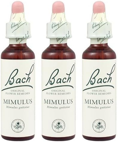 (3 Paket) - Bach Orijinal Çiçek İlaçları-Mimulus / 20ml / 3 Paket Paket