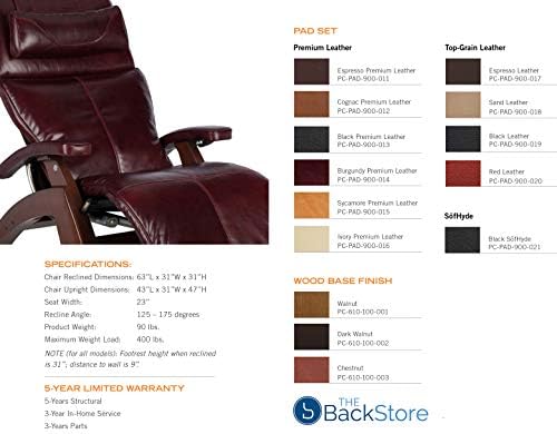 Mükemmel Sandalye İnsan Dokunmatik PC-610 Omni-Motion Güç Siyah Mat Sıfır Yerçekimi Recliner + Yeşim ısı terapi seti - Gri Premium