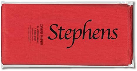 Stephens 3 x 500 mm Krep Kağıt-Kırmızı