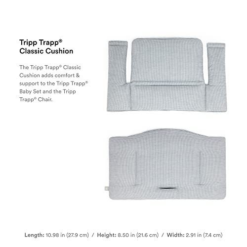 Tripp Trapp Klasik Yastık, İskandinav Mavisi-Destek ve Konfor için Tripp Trapp Sandalye ve Mama Sandalyesi ile Eşleştirin-Makinede