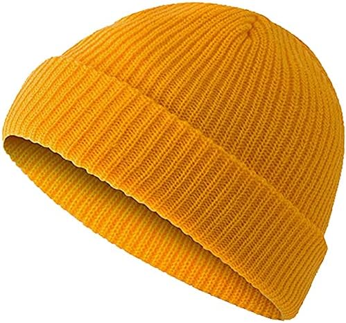 LAWOR Trol Bere Şapka Kış Kısa Bere Şapka Roll-up Kenar Takke Balıkçı Bere Erkekler ve Kadınlar için