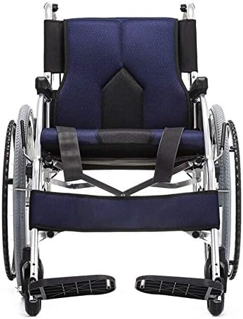 ChenCheng Tekerlekli Sandalye Alüminyum Alaşımlı hafif Katlanır Yaşlı Gezgin İtme Tekerlekli Sandalye Deluxe Edition Tıbbi Malzemeler