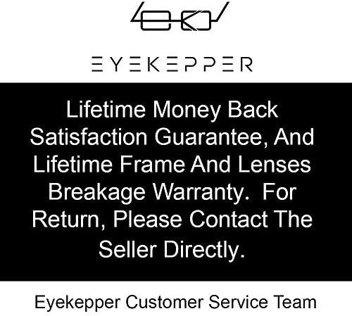 Eyekepper Bilgisayar Gözlükleri-Mavi ışık Filtresi Okuyucular Kadınlar - UV420 Koruma Büyük Boy Kare Okuma Gözlükleri-Siyah /