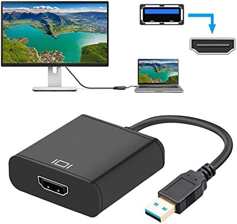 USB HDMI adaptör Kablosu ile Uyumlu Windows 10/8/7 / XP, USB 3.0/2.0 HDMI HD 1080 P Çoklu Ekran Ses Video Grafik Dönüştürücü