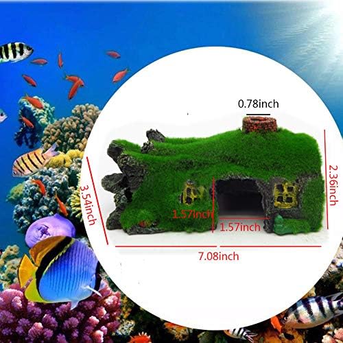 Hamiledyi Akvaryum Dekorasyon Balık Tankı Reçine Mağara Süsler Betta Balık Evi Betta Uyku Dinlenme Gizlemek Oynamak için Cins