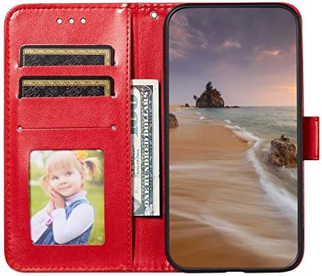SONGL Uyumlu Samsung Galaxy A72 / A72 5G Kılıf Koruyucu Kılıf Deri Cüzdan Güzel Kabartmalı cüzdan kılıf Cep Telefonu Kılıfı için