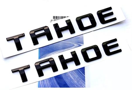 Yoaoo 2x OEM Siyah Tahoe Tabela Amblemler Mektup Rozeti Gm 07-16 Tahoe Parlak Parlak